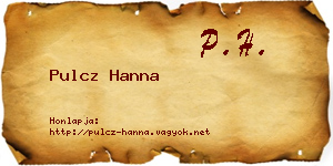 Pulcz Hanna névjegykártya